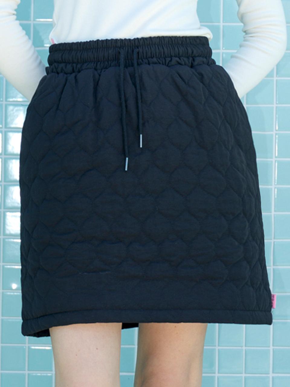 macky Padded Banding Golf Skirt [Black]