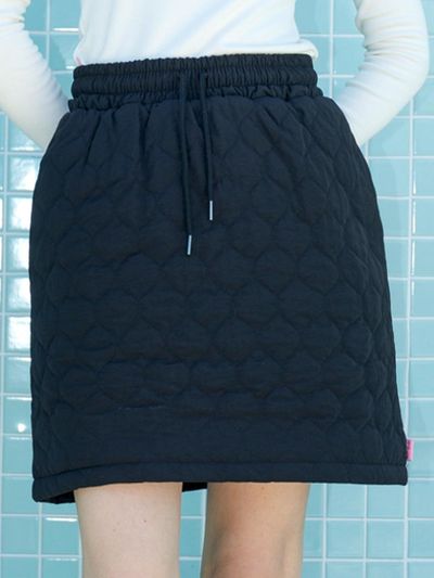 macky Padded Banding Golf Skirt [Black]