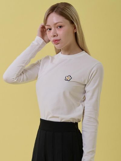 macky Signature Patch Inner T-shirt [White]