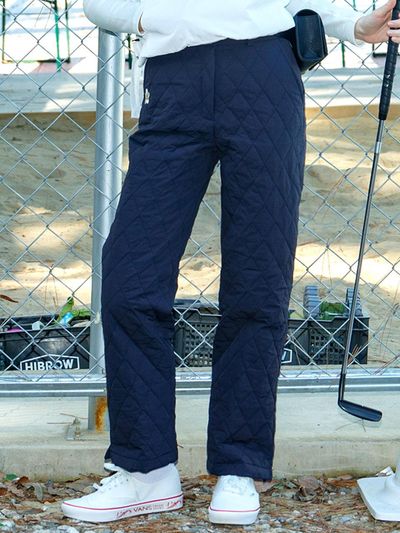 macky winter padded long golf pants (navy)