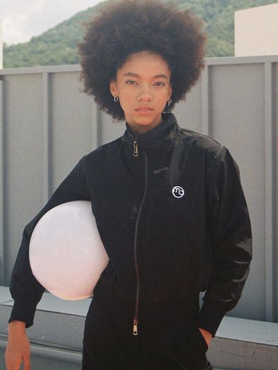 macky Zip-up Vest Windbreaker Golf [Black]