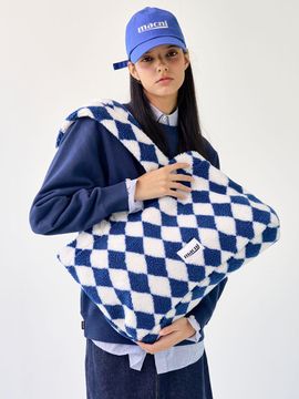 macni HARLEY QUINN CHECKER SHOULDER BAG [NAVY]