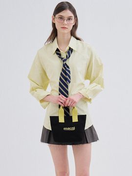 macni MIN CANVAS TOTE BAG [YELLOW]