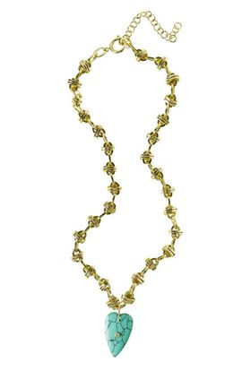 MacRae & Co. MacRae & Co. Turquoise Heart Pendant Necklace