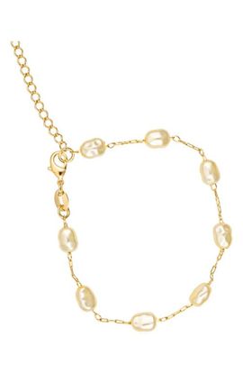 MacRae & Co. MacRae & Co. x SHARINA Faux Pearl Station Bracelet