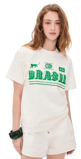 Made Some Sportswear Made Some Sportswear Brasil Tee Green/Off White