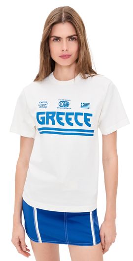 Made Some Sportswear Made Some Sportswear Greece Tee Blue/Off White