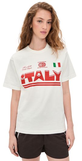 Made Some Sportswear Made Some Sportswear Italy T-Shirt Red/Green/Off White