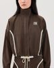 Made Some Sportswear Made Some Sportswear Warm Up Jacket Brown/White - 3