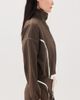 Made Some Sportswear Made Some Sportswear Warm Up Jacket Brown/White - 5