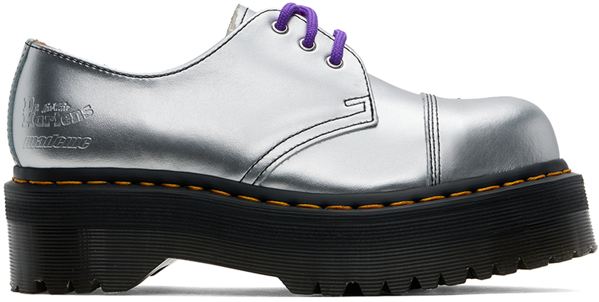 MadeMe - Silver Dr. Martens Edition 1461 Quad Derbys display picture 3
