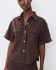 Madewell Madewell Airy Denim Utility-Pocket Shirt Cocoa - 2