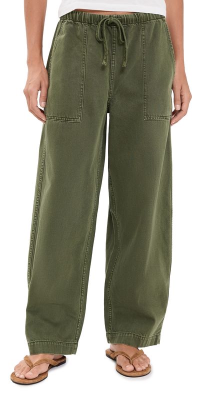 Madewell Madewell Airy Denim Utility Barrel Pants Faded Ivy