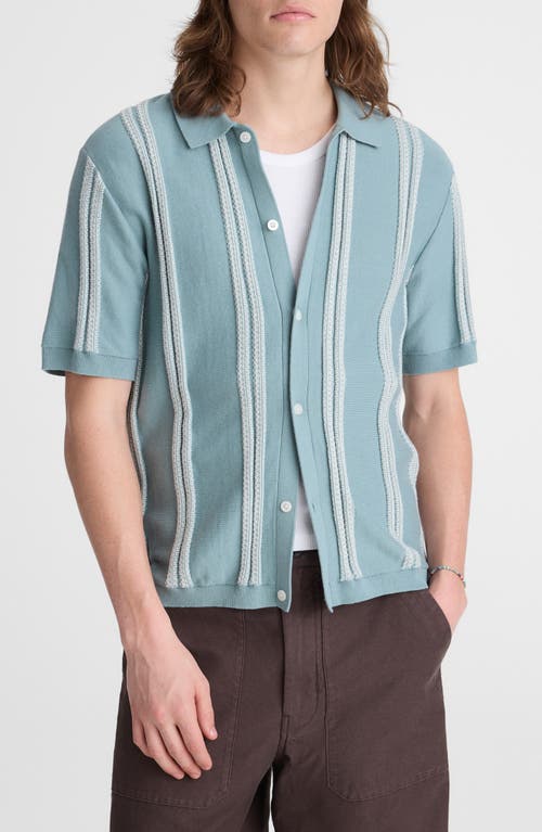 Madewell Madewell April Textured Stripe Full Botton Cotton Cardigan