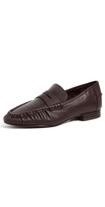 Madewell Madewell Ashley Ruched Loafers Oxblood