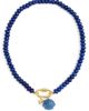 Madewell Madewell Beaded Charm Carabiner Necklace Lapis One - 1