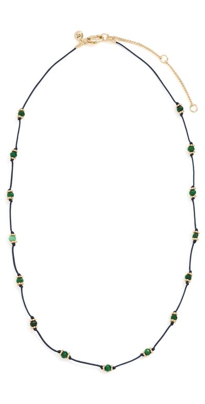 Madewell Madewell Beaded Silk Necklace Deep Indigo One