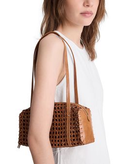 Madewell Madewell Brioche Mini Woven Leather Shoulder Bag