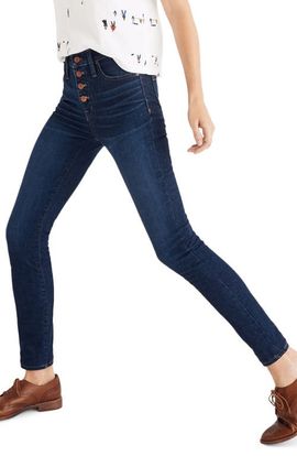 Madewell Madewell Button Front High Waist Skinny Jeans