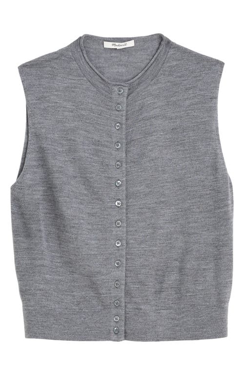 Madewell Madewell Button Front Sleeveless Cardigan