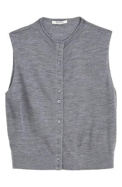 Madewell Madewell Button Front Sleeveless Cardigan