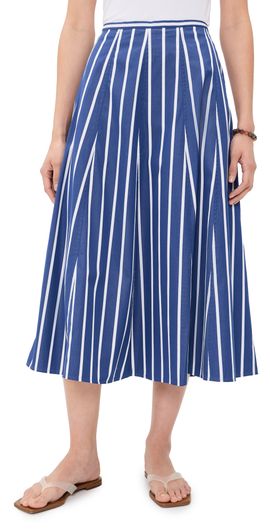 Madewell Madewell Charli Skirt Petrol Navy Stripe