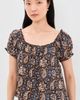 Madewell Madewell Chateau Top Block Paisley Molasses - 2
