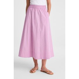 Madewell Madewell Circle Cotton Poplin Midi Skirt