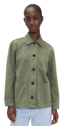 Madewell Madewell Classic Barn Jacket In Cotton Twill Faded Ivy