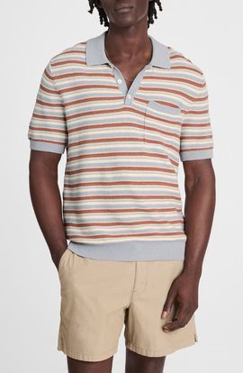 Madewell Madewell Cotton & Linen Sweater Polo