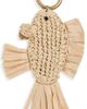 Madewell Madewell Crochet Fish Bag Charm True Black Multi One - 1