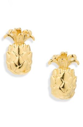 Madewell Madewell Demi-Fine Pineapple Stud Earrings