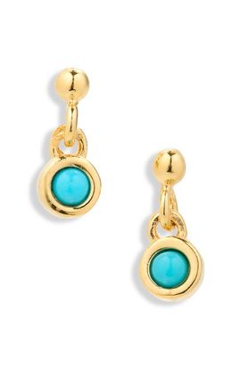 Madewell Madewell Demi-Fine Turquoise Drop Earrings