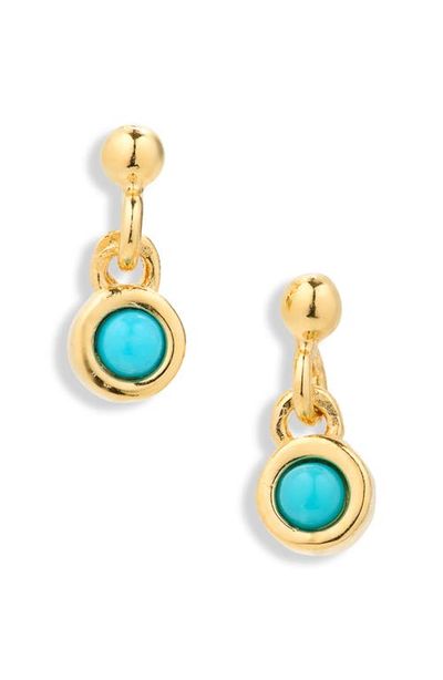 Madewell Madewell Demi-Fine Turquoise Drop Earrings