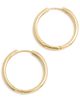 Madewell Madewell Demi Skinny Medium Hoop Earrings 14K Gold One - 1