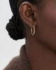 Madewell Madewell Demi Skinny Medium Hoop Earrings 14K Gold One - 3