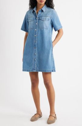 Madewell Madewell Denim Boxy Shirtdress