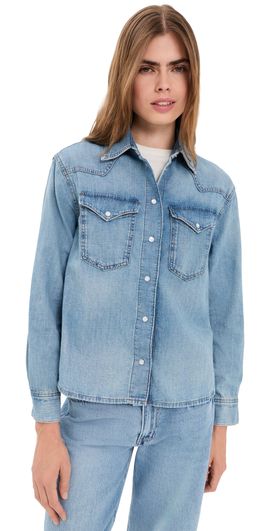 Madewell Madewell Denim Oversized Western Shirt Uptown Wash