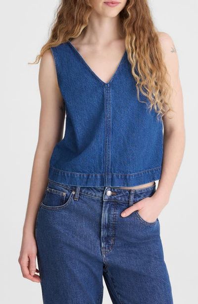 Madewell Madewell Denim V-Neck Shell