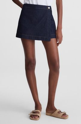 Madewell Madewell Denim Wrap Mini Skort