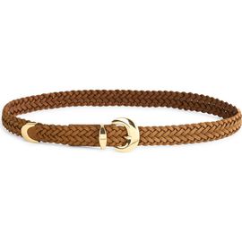 Madewell Madewell Domed Buckle Woven Suede Belt