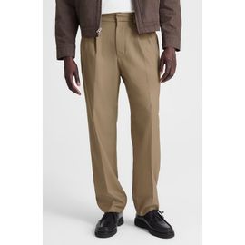 Madewell Madewell Double Pleated Wool Blend Twill Pants