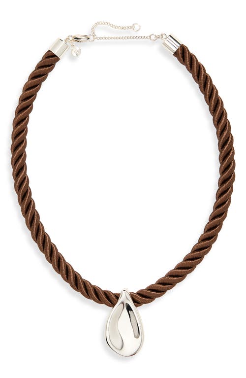 Madewell Madewell Droplet Pendant Cord Necklace