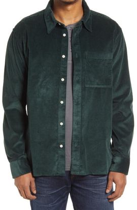Madewell Madewell Easy Long Sleeve Button-Up Corduroy Shirt