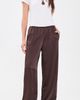Madewell Madewell Easy Pull On Satin Pants Dark Chicory - 5
