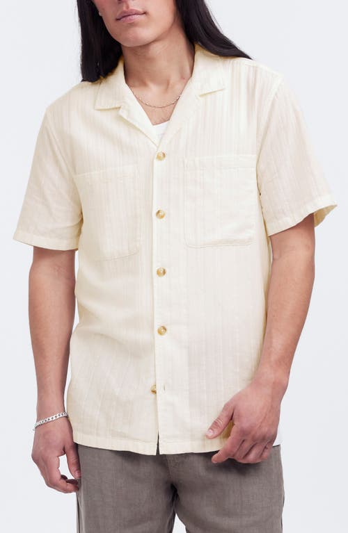 Madewell Madewell Easy Stripe Cotton Camp Shirt