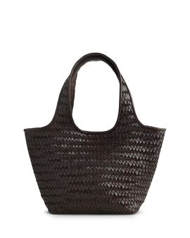 Madewell Madewell Ellis Small Woven Leather Shopper Tote