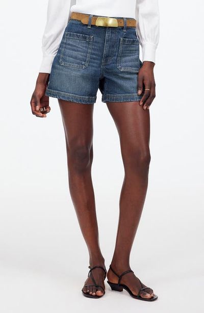 Madewell Madewell Emmett Patch Pocket Denim Shorts