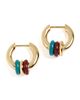 Madewell Madewell Enamel Small Multi Ring Hoop Earrings Pomegranate Seed One - 5