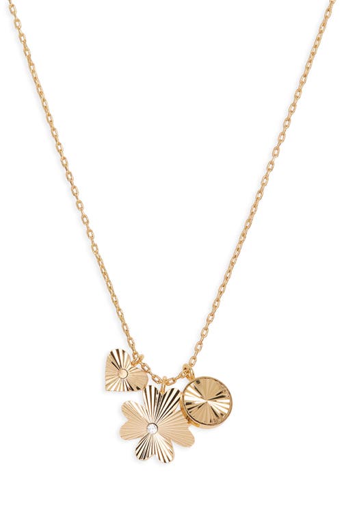 Madewell Madewell Engine Turned Cluster Charm Necklace